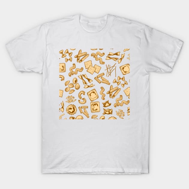 Pasta Pattern Pasta Lover Pasta Patterns T-Shirt by olivetees